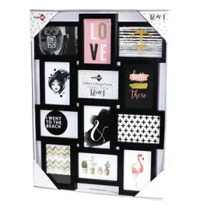12in1 Picture Frame Collage Black