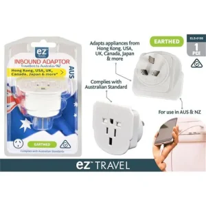 1pce Earthed Universal Travel Adaptor AU to ALL