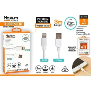 1pce Iphone Lightning Cable-3m