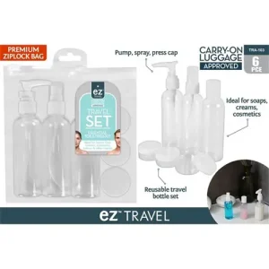 6pce Travel Bottle Set