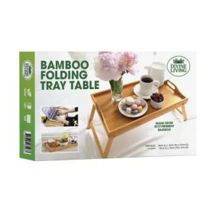 Bamboo Folding Up Lap Tray Table