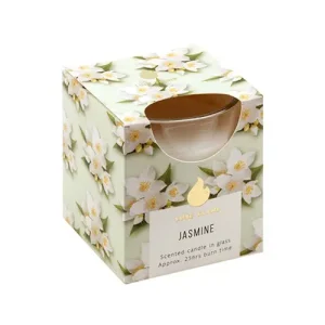 Candle Scented in Glass Jar 25 Hour Jasmine