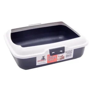 Cat Litter Tray Rectangular with Rim