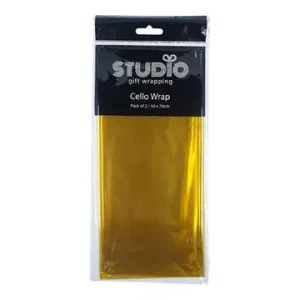 Cello Gift Wrap Yellow