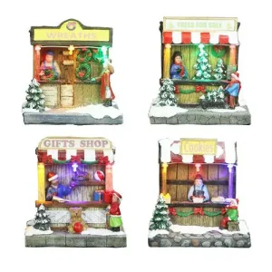 Christmas LED Shops 10.5x8.5x10.5cm