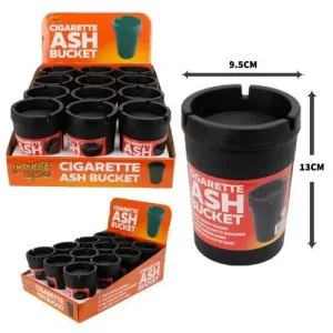 Cigarette Ash Bucket Large Black