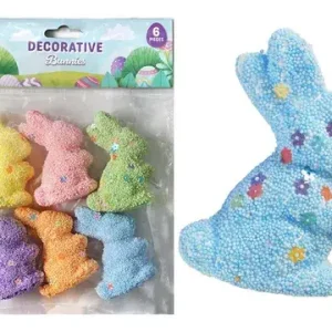 Easter Decorative Bunnies 6pk