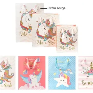 Extra Large Unicon Birthday Gift Bag