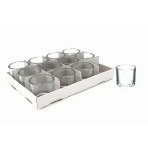 Glass Candle Holder Clear Cup 9x9x8cm