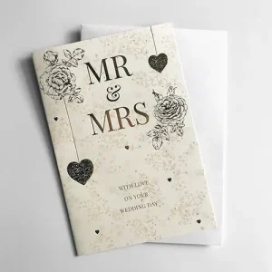 Greetings Card Wedding Mr Mrs