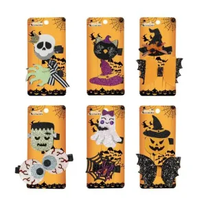 Halloween Kids Hair Clips Pk2