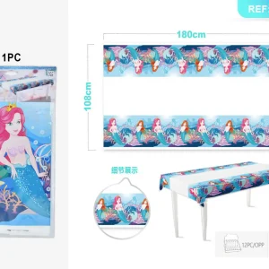 Mermaid tablecloth 108x180CM 1PC