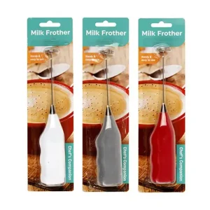 Milk Frother Battery Operated 3 Asst Cols