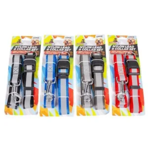Pet Dog Collar Lead Set Large