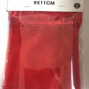 Red Organza Bags 9x11CM