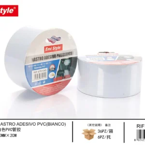 WHITE PVC ADHESIVE TAPE 50MM*20M
