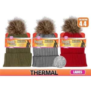 Winter Ladies Thermal Knitted Beanie with Lining