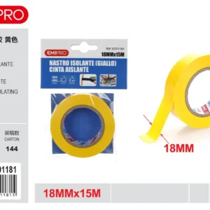 YELLOW INSULATING TAPE 18MM*15M