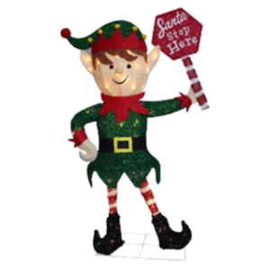 Christmas 3D LED Lights Santa's Helper Elf Decoration
