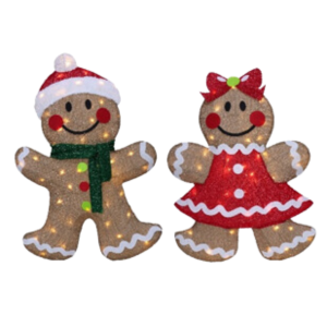 Christmas LED Lights Gingerbread Decoration Jingle Jollys