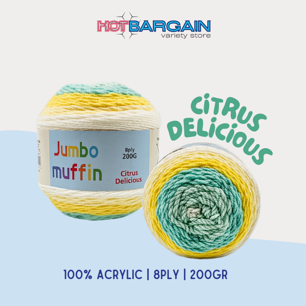 citrus delicious jumbo muffin yarn