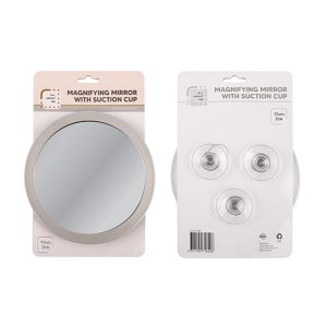 Mirror Round Magnifying with Suction Cups 17.3cm