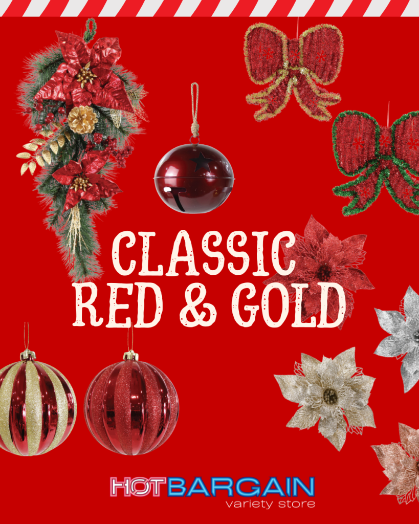 hot bargain christmas classic red gold 2025