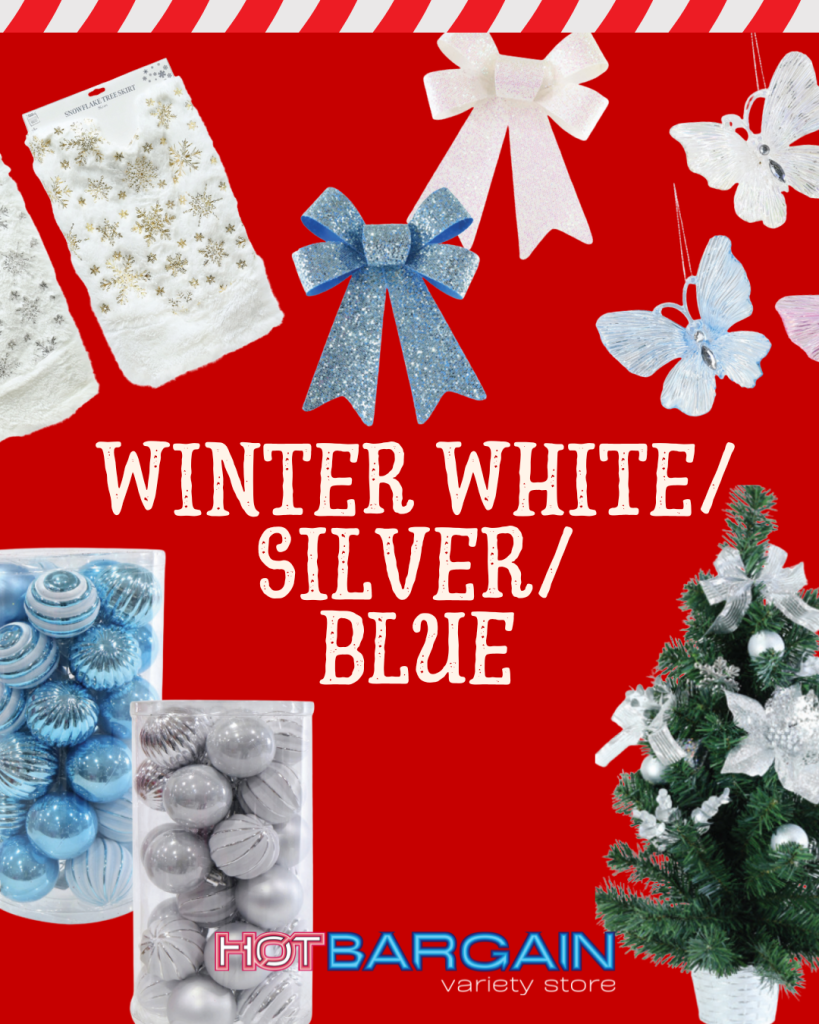 hot bargain christmas winter white silver blue 2025
