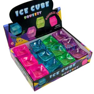 transparent ice cube squishy toy