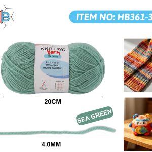 Acrylic Knitting Yarn 8Ply 100g Sea Green